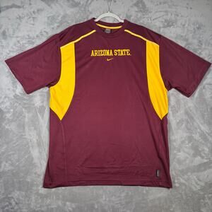 Nike Arizona State Sun Devils Dri-Fit Shirt Men’s XL Maroon Gold